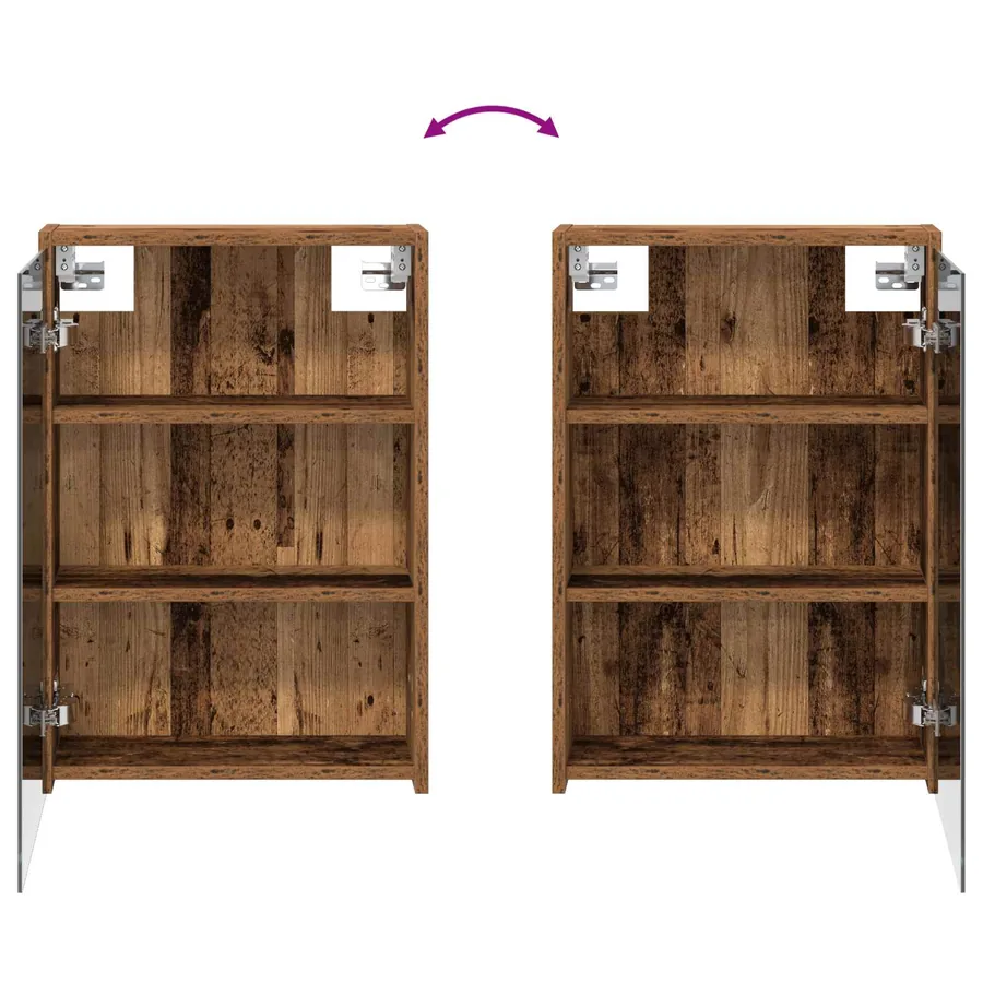 Armoire Miroir de Salle de Bain Bois ancien 43 x 16 x 62.5 cm - 10