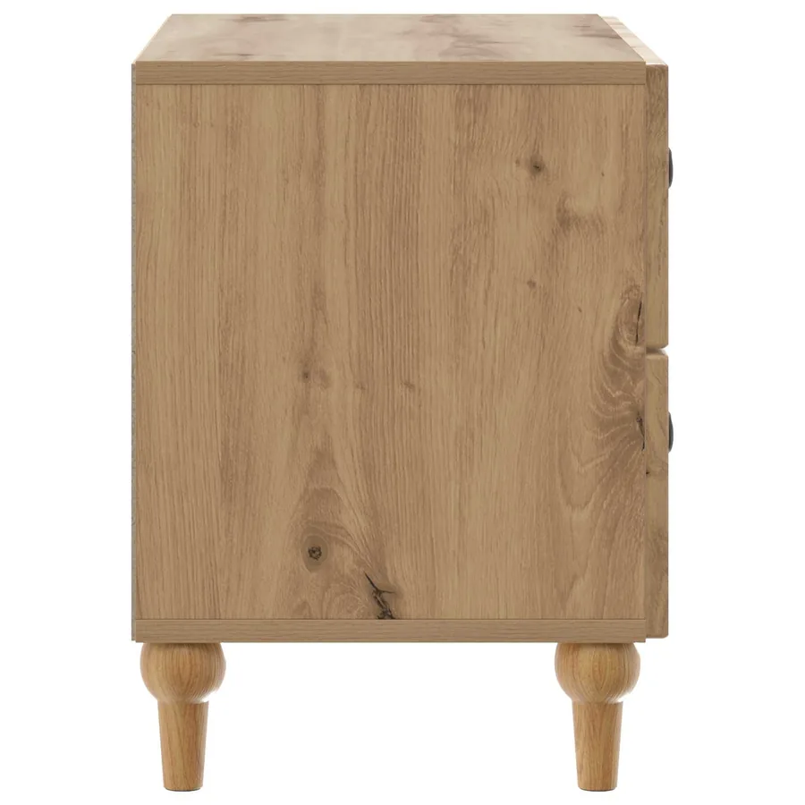 Cabinet de chevet Chêne artisanal 62 x 34,5 x 48 cm - 6