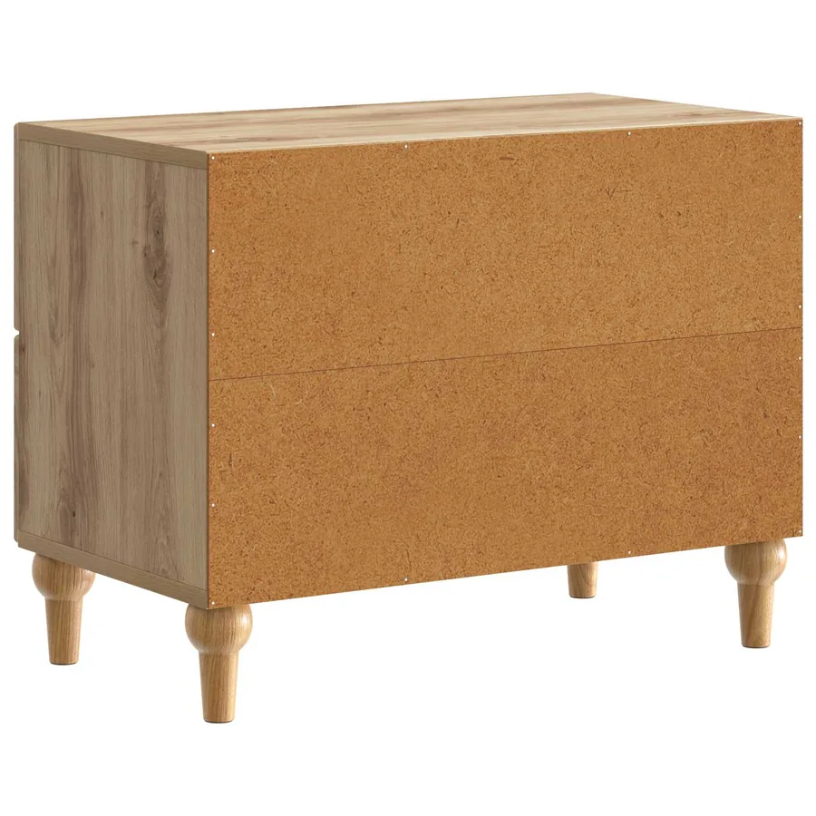 Cabinet de chevet Chêne artisanal 62 x 34,5 x 48 cm - 7