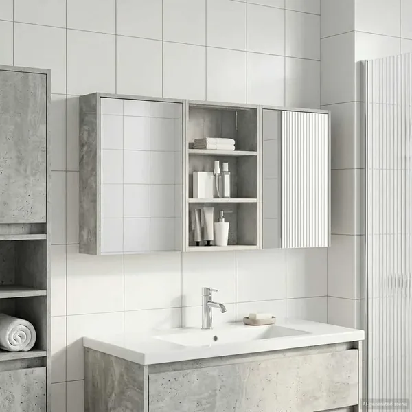 Ensemble de Meubles de Salle de Bain 3 pcs 126 x 16 x 62.5 cm