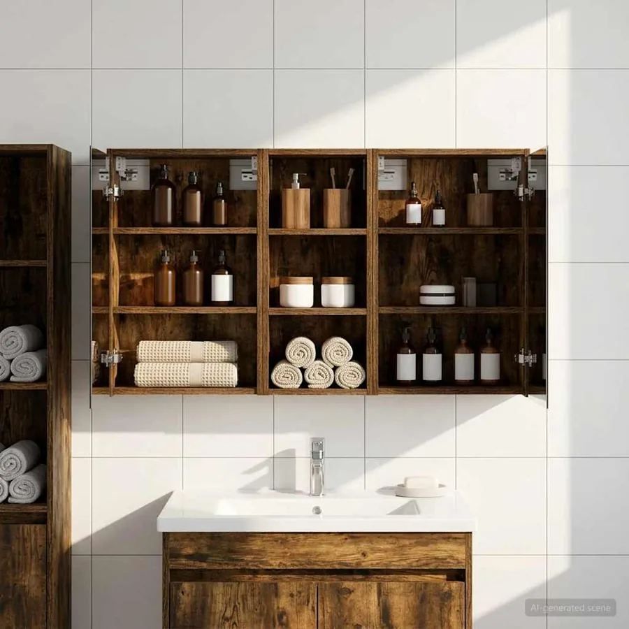 Ensemble de Meubles de Salle de Bain 3 pcs 116 x 16 x 62,5 cm - 4