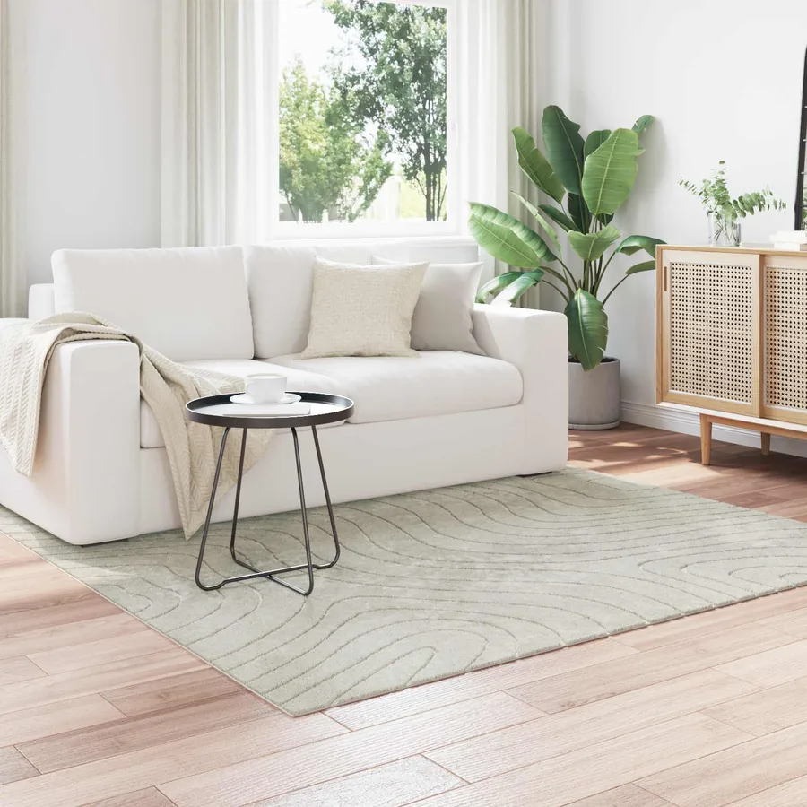 Tapis de surface Carré PALMERAS Vert 200 x 200 cm Polyester