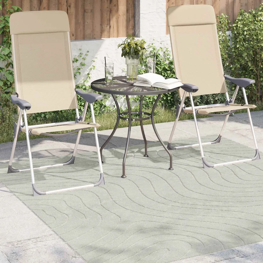 Tapis de surface Carré PALMERAS Vert 200 x 200 cm Polyester - 3