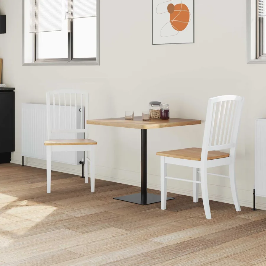 Chaises de salle à manger 2 pcs Blanc 50 x 52,5 x 91 cm - 3