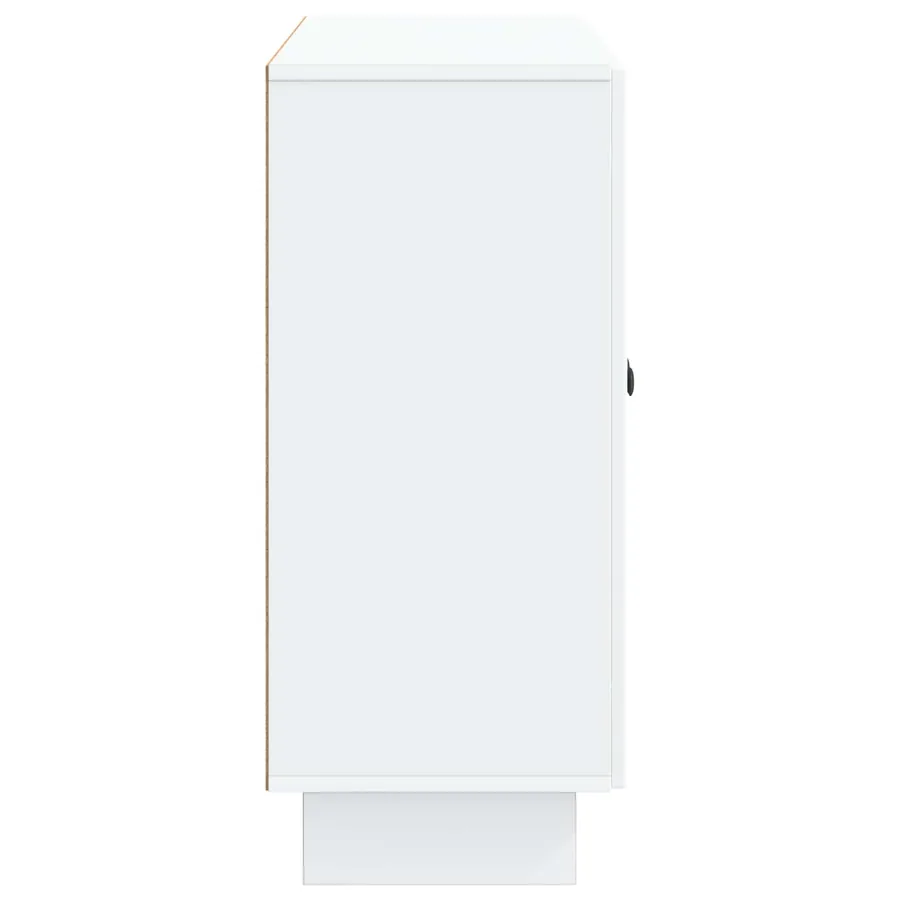 Buffet Blanc 89 x 34,5 x 80 cm Bois d'ingénierie - 7