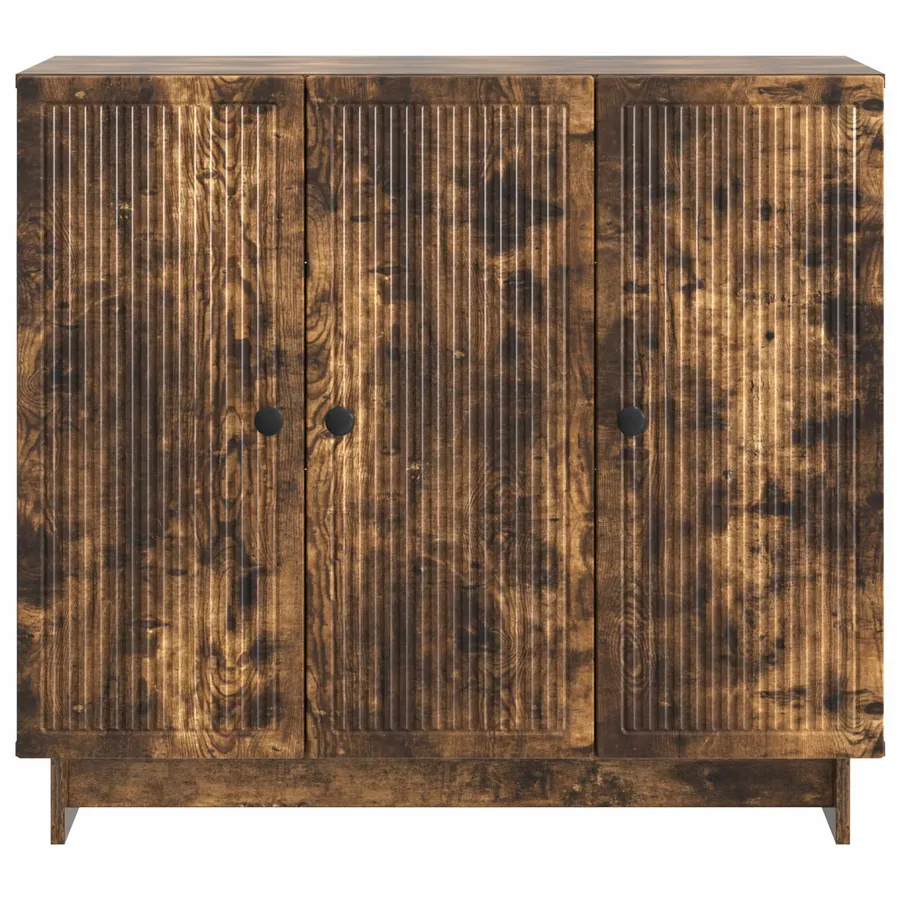 Buffet Chêne fumé 89 x 34,5 x 80 cm Bois d'ingénierie - 6