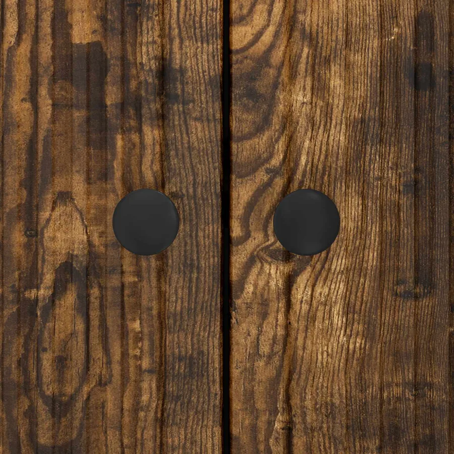 Buffet Chêne fumé 89 x 34,5 x 80 cm Bois d'ingénierie - 8