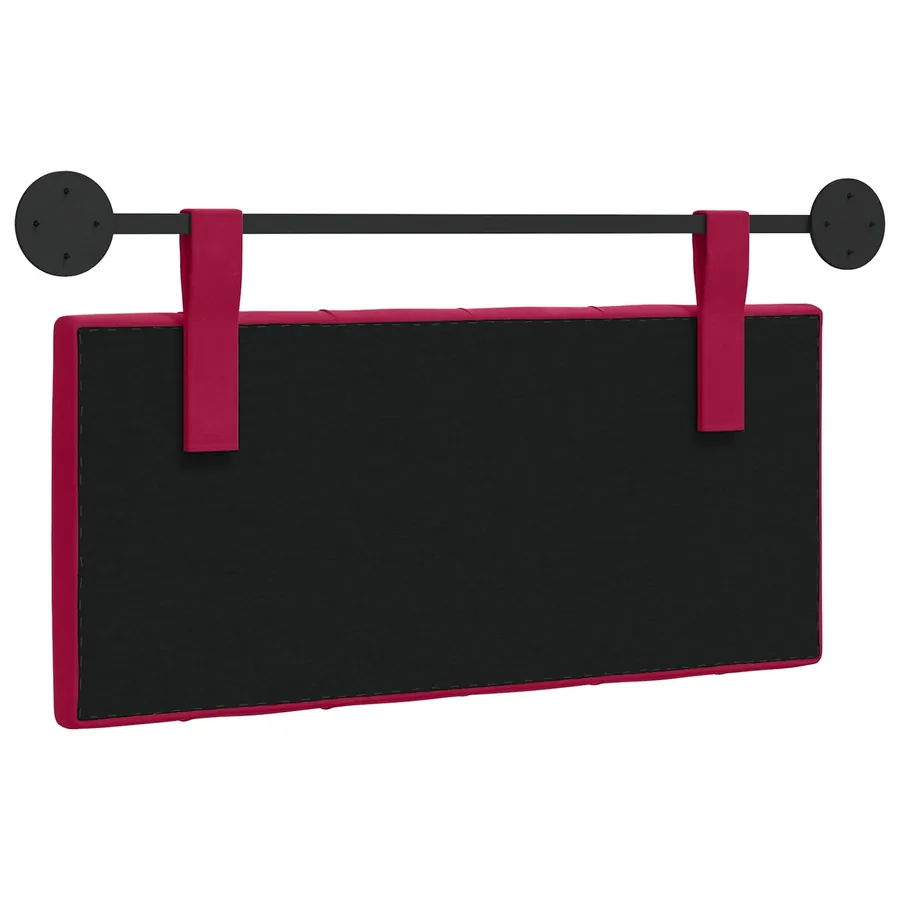 Tête de lit suspendue Avec lumière LED Bordeaux Velours - 7