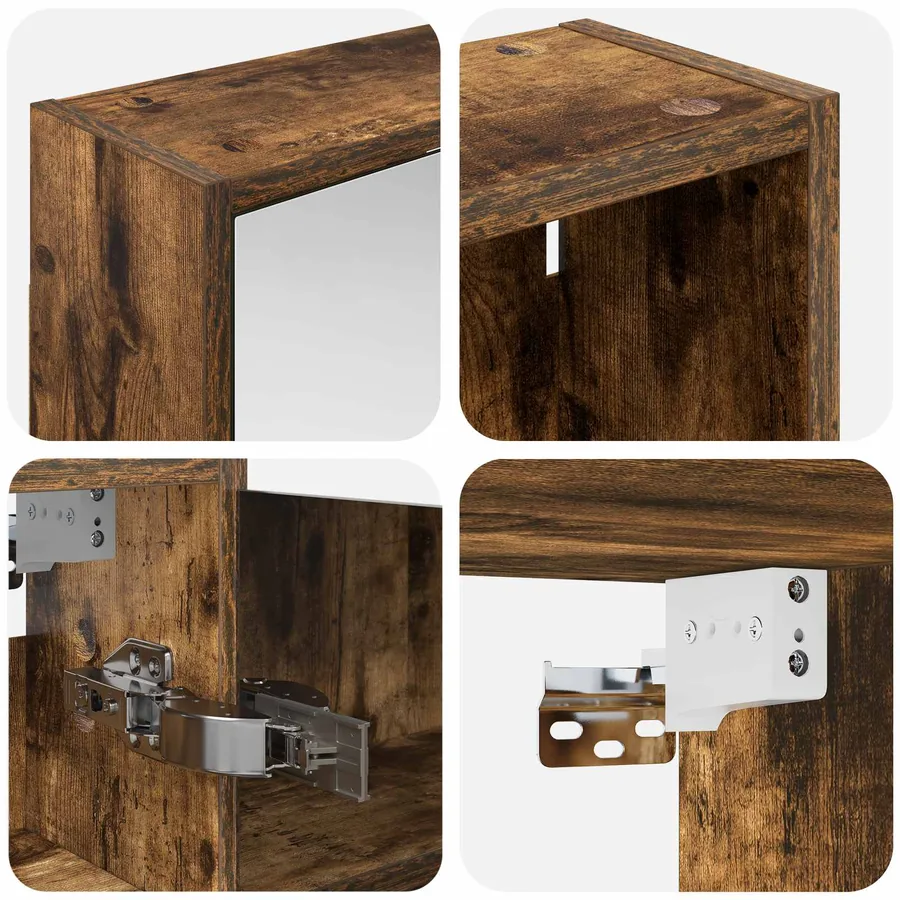 Ensemble de Meubles de Salle de Bain 3 pcs 106 x 16 x 62,5 cm - 8