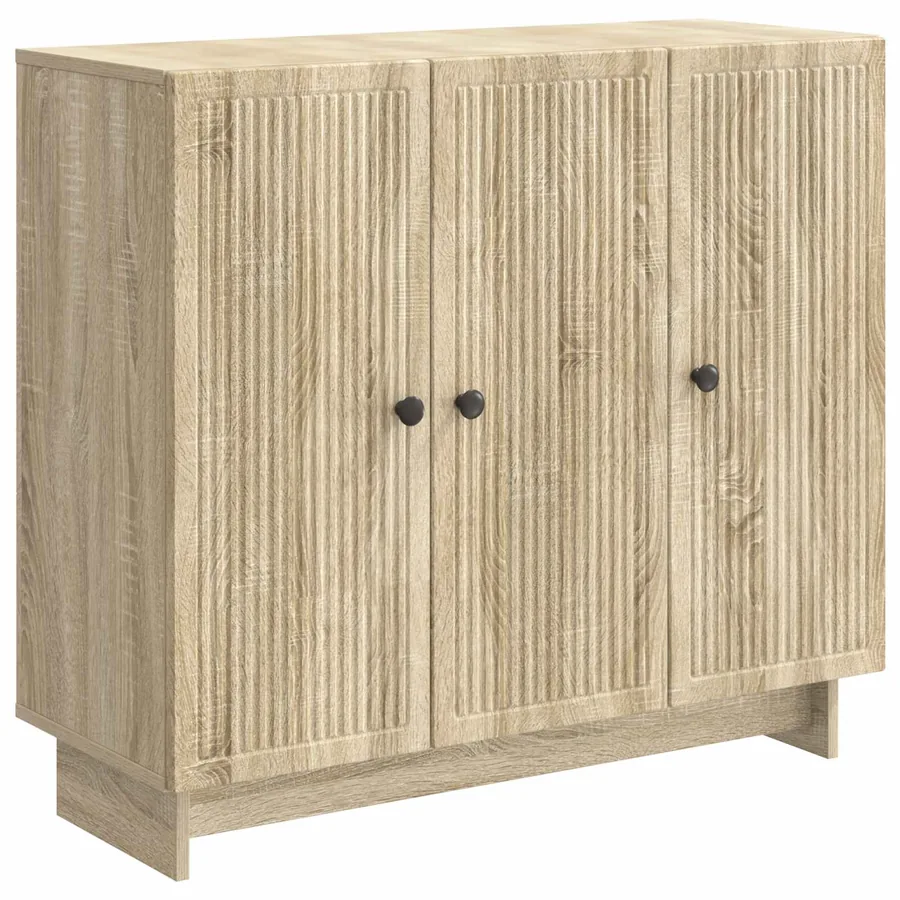 Buffet Chêne Sonoma 89 x 34,5 x 80 cm Bois d'ingénierie - 2