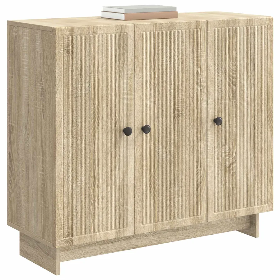 Buffet Chêne Sonoma 89 x 34,5 x 80 cm Bois d'ingénierie - 3