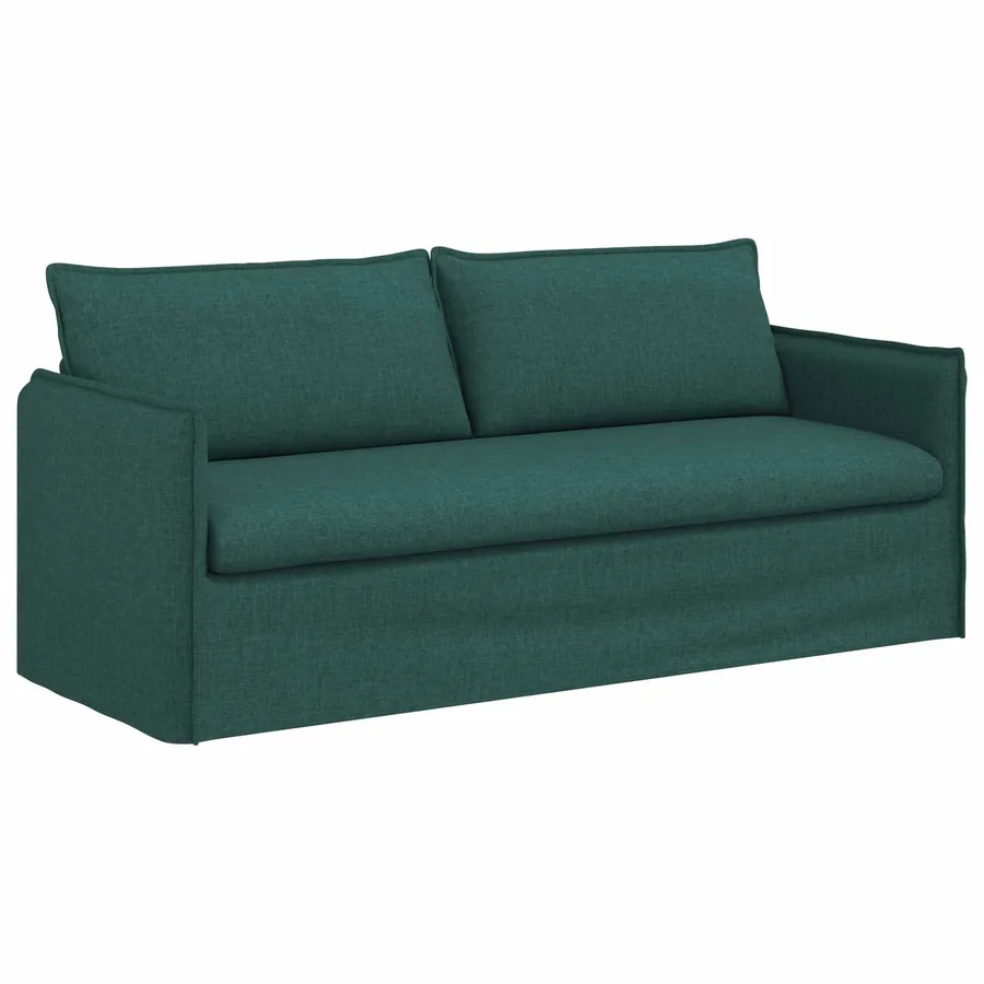 Ensemble de Canapés 2 pcs Vert foncé 196 x 82 x 85 cm Tissu - 5