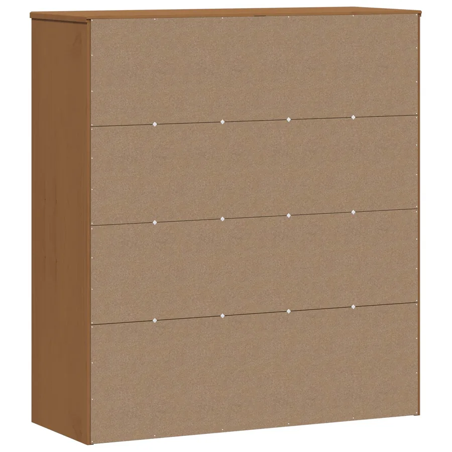 Hutch MOLDE Caramel 90 x 35 x 100 cm Bois de pin massif - 6