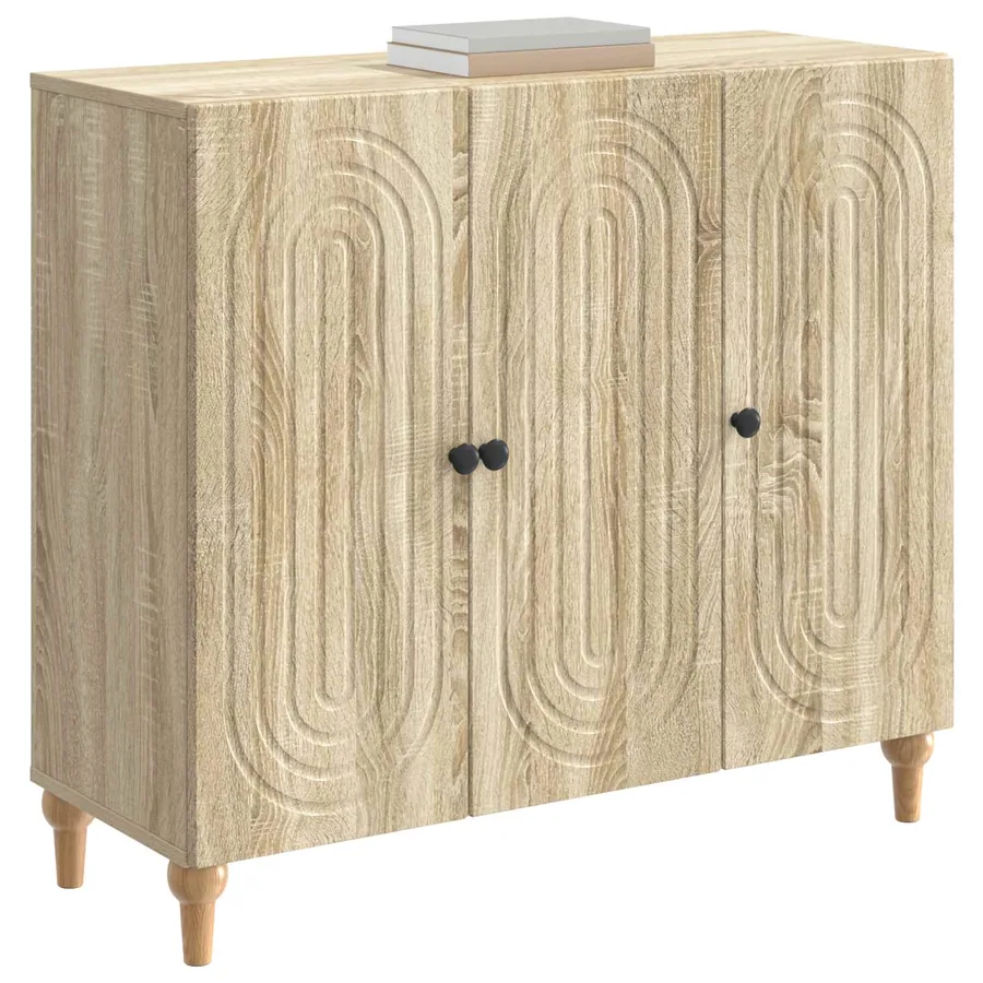 Buffet Chêne Sonoma 89 x 34,5 x 80 cm Bois d'ingénierie - 3