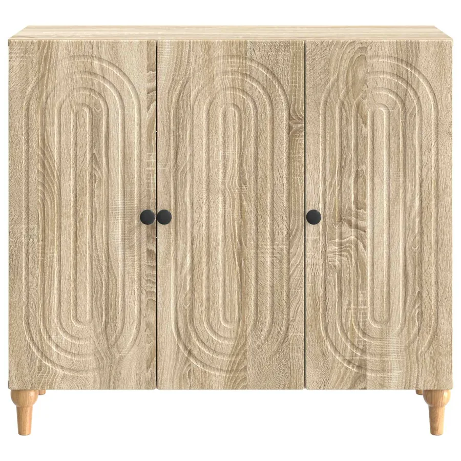 Buffet Chêne Sonoma 89 x 34,5 x 80 cm Bois d'ingénierie - 6