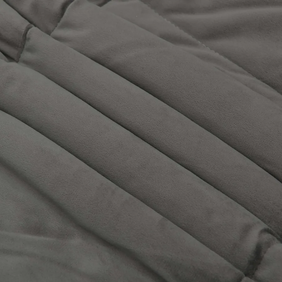 Duvet d'été simple Matelassé Gris clair 240 x 260 cm Microfibre - 7