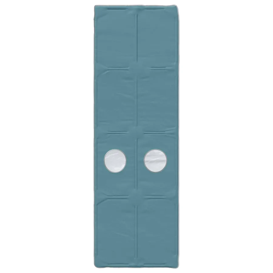 Tunnel de lit 2 pcs Bleu clair 211 x 67,5 x 2 cm Polyester - 5