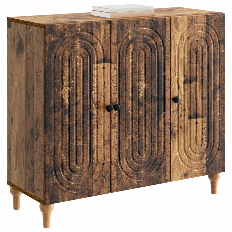Buffet Bois ancien 89 x 34,5 x 80 cm Bois d'ingénierie - 3