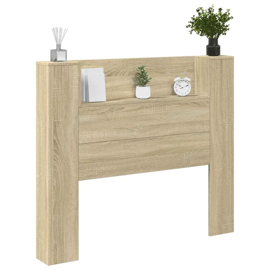 Cabinet de Tête de Lit avec LED Sonoma 120 x 16,5 x 103,5 cm - 3
