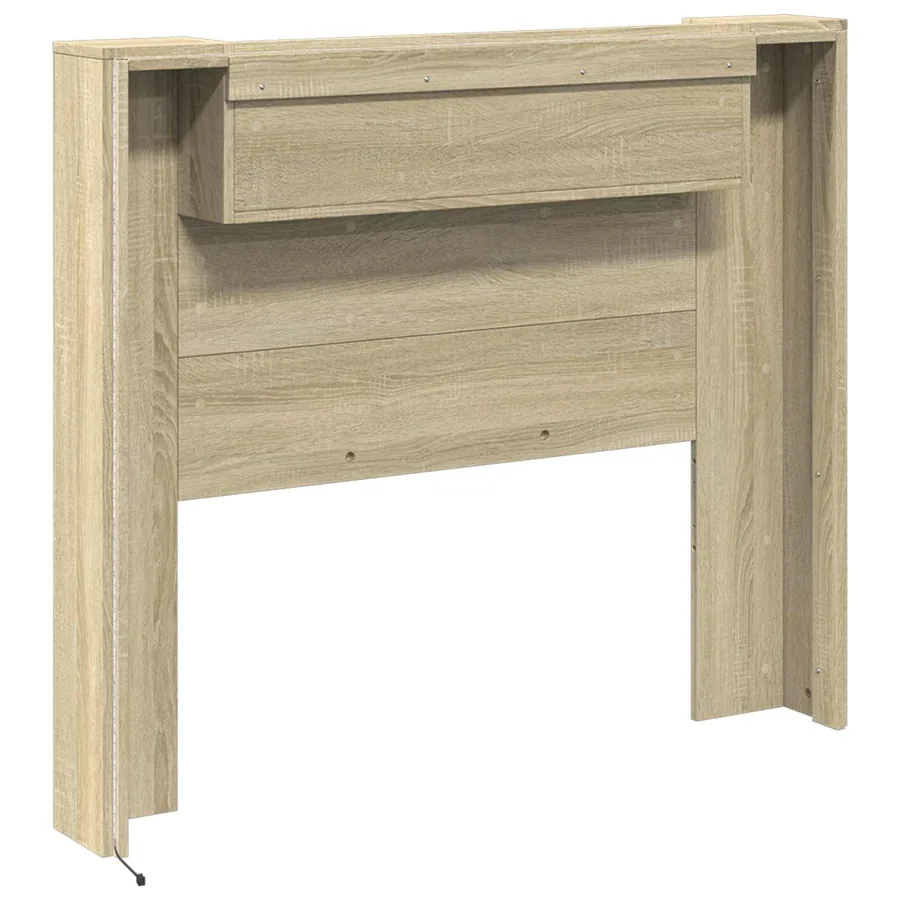 Cabinet de Tête de Lit avec LED Sonoma 120 x 16,5 x 103,5 cm - 7