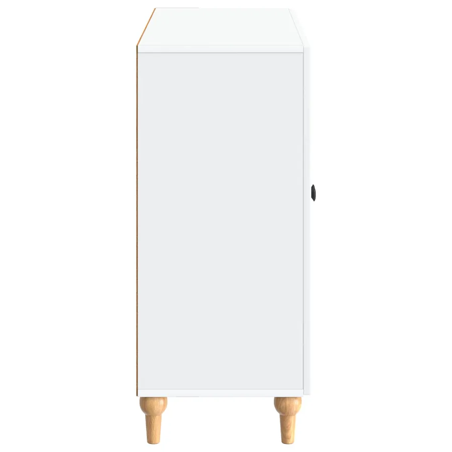 Buffet Blanc 89 x 34,5 x 80 cm Bois d'ingénierie - 7