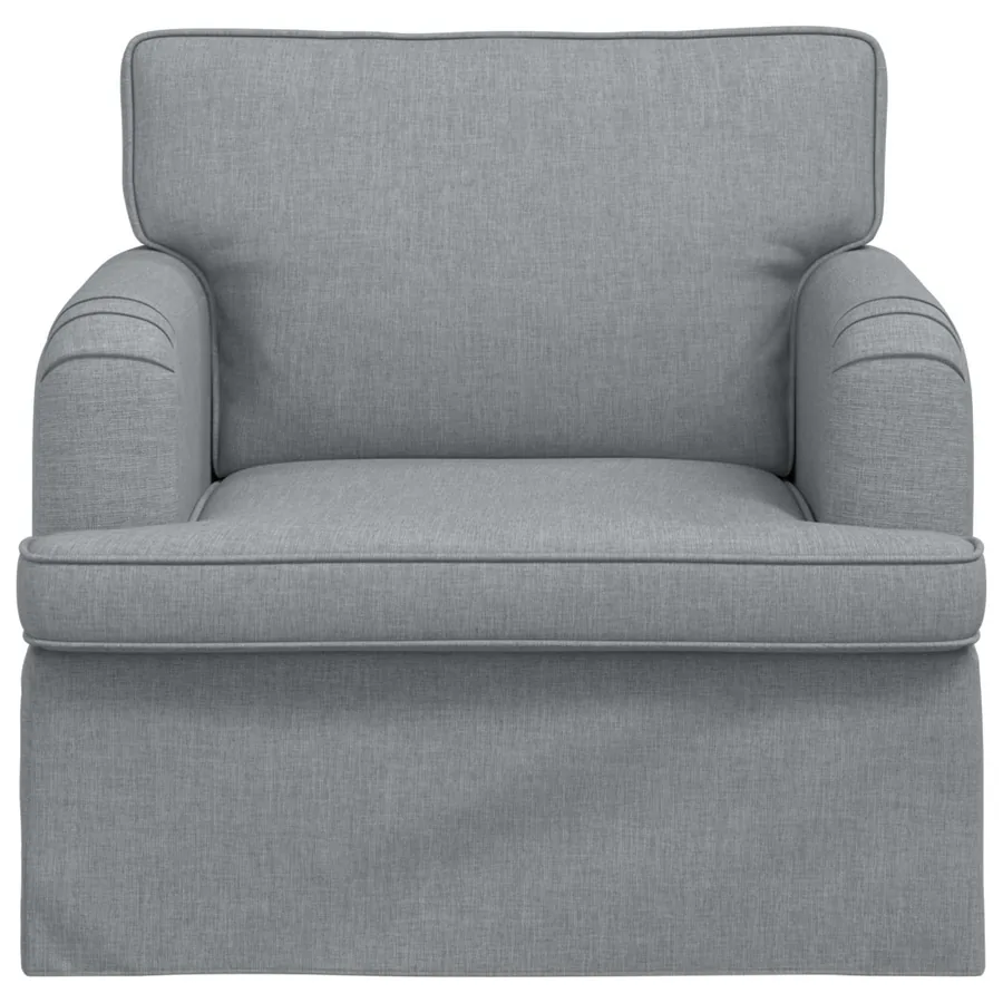 Canapé Gris clair 84 x 80 x 85 cm tissu - 4