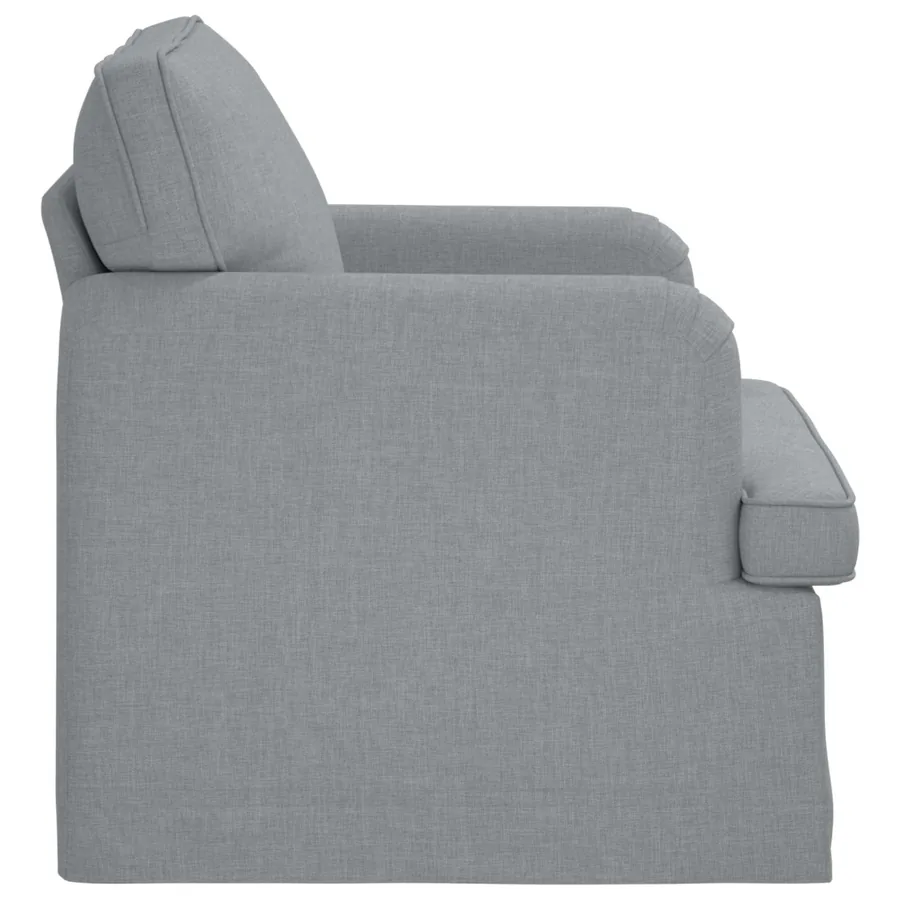 Canapé Gris clair 84 x 80 x 85 cm tissu - 5