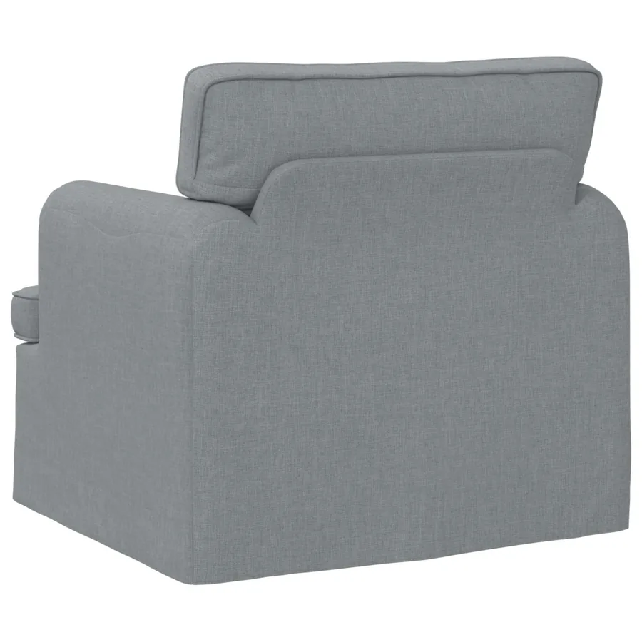 Canapé Gris clair 84 x 80 x 85 cm tissu - 6