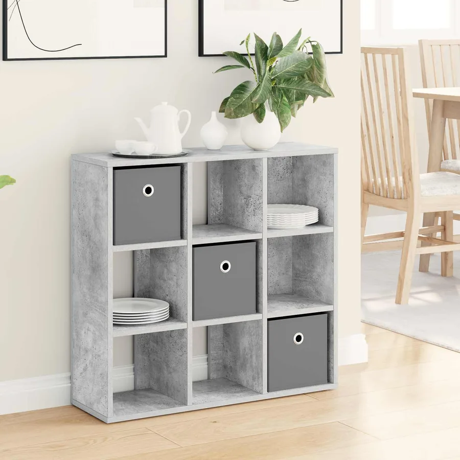Buffet avec tiroir Gris béton 73,5 x 24 x 69,5 cm