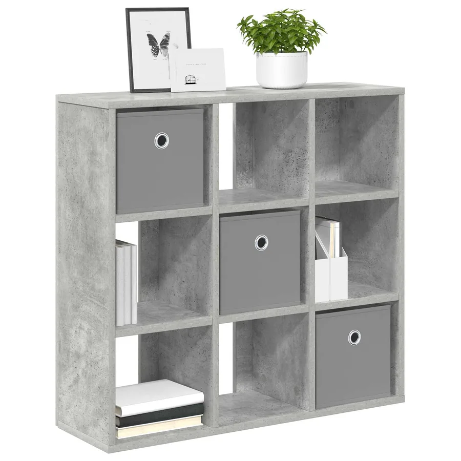 Buffet avec tiroir Gris béton 73,5 x 24 x 69,5 cm - 3
