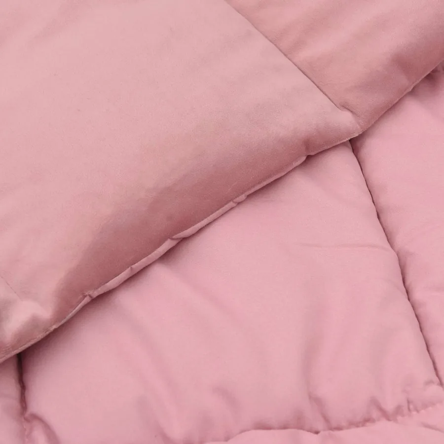 Duvet complet toute l'année Rose 140 x 220 cm Microfibre - 5