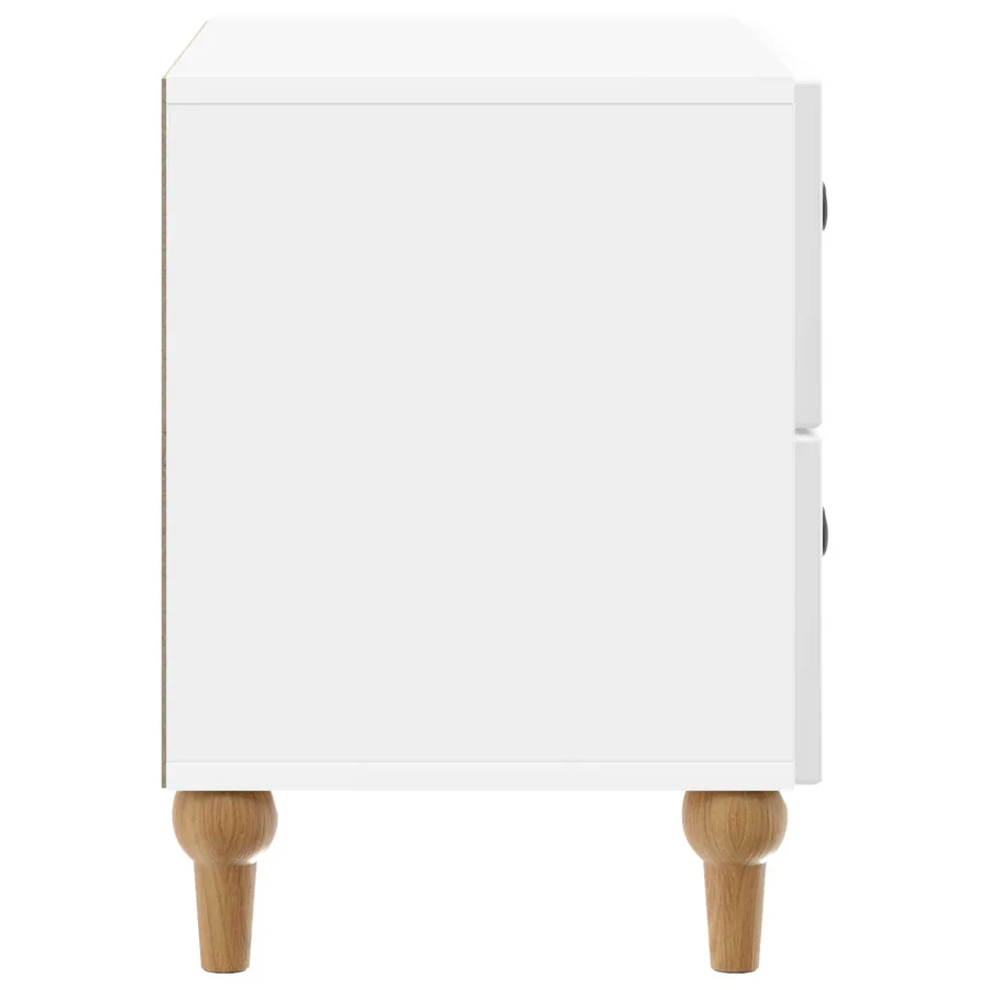 Cabinet de chevet avec tiroir Blanc brillant 62 x 34,5 x 48 cm - 6