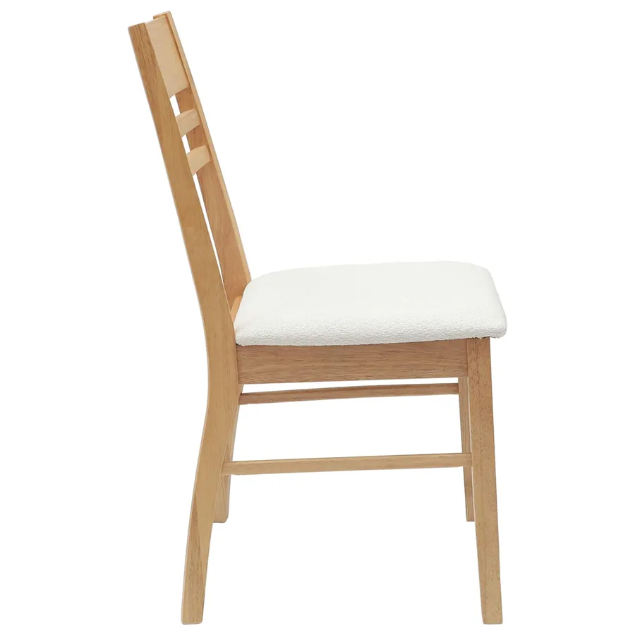 Chaises de salle à manger 2 pcs Naturel 43 x 54 x 89 cm - 6