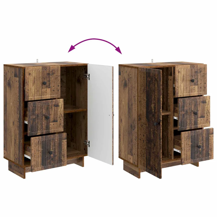 Buffet Bois ancien 66 x 34,5 x 90 cm Bois d'ingénierie - 8
