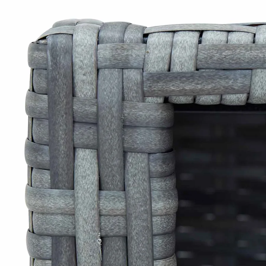 Marche de spa Gris Résine tressée 92 x 45 x 25 cm - 9