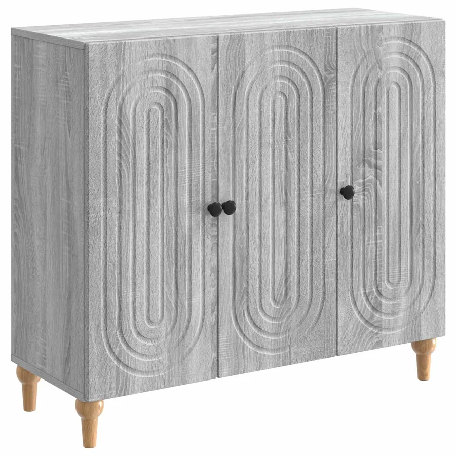 Buffet Sonoma gris 89 x 34,5 x 80 cm Bois d'ingénierie - 2
