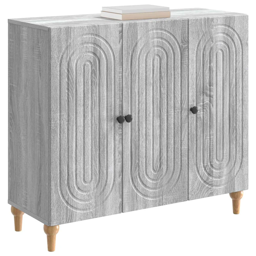 Buffet Sonoma gris 89 x 34,5 x 80 cm Bois d'ingénierie - 3