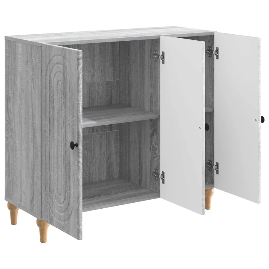 Buffet Sonoma gris 89 x 34,5 x 80 cm Bois d'ingénierie - 5