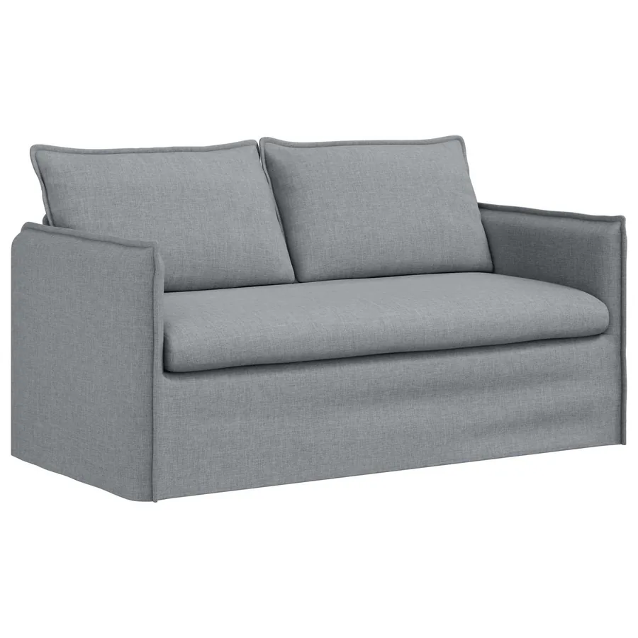 Ensemble de Canapés 2 pcs Gris clair 156 x 82 x 85 cm Tissu - 5