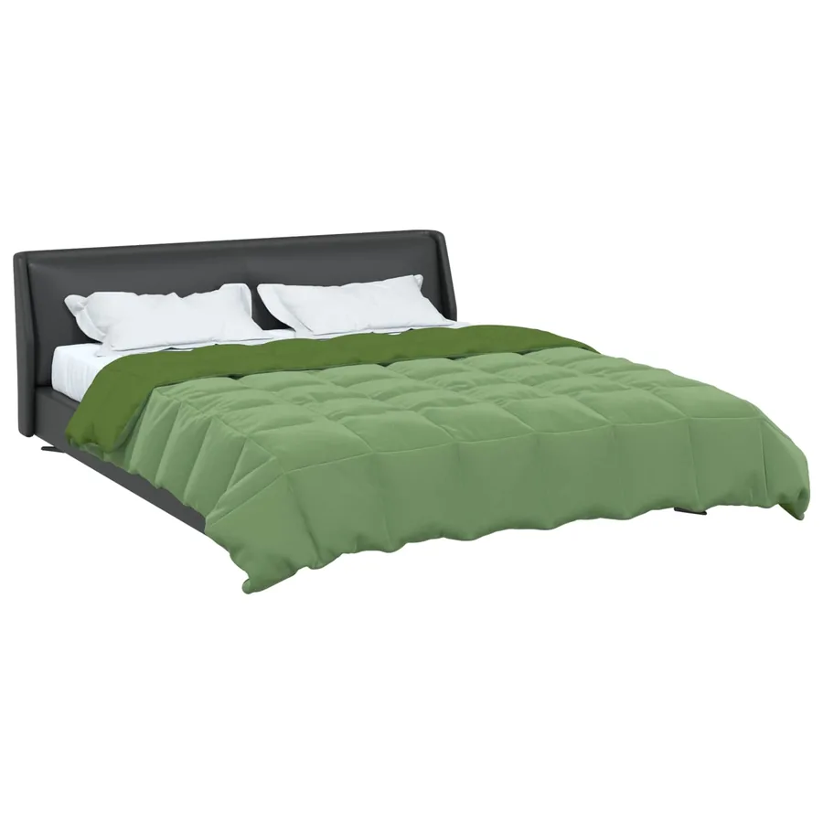 Duvet complet toute l'année Vert 220 x 240 cm Microfibre - 3