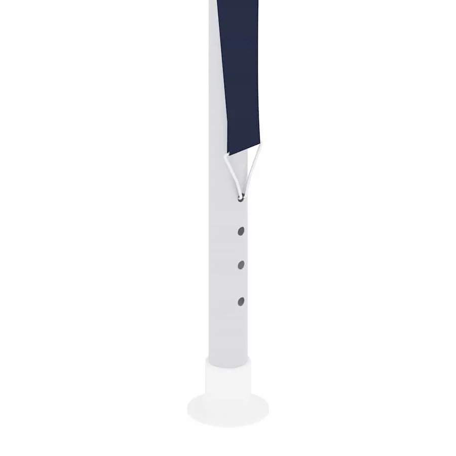 Tente de réception avec parois latérales 4x6 m Bleu 90 g/m² - 9