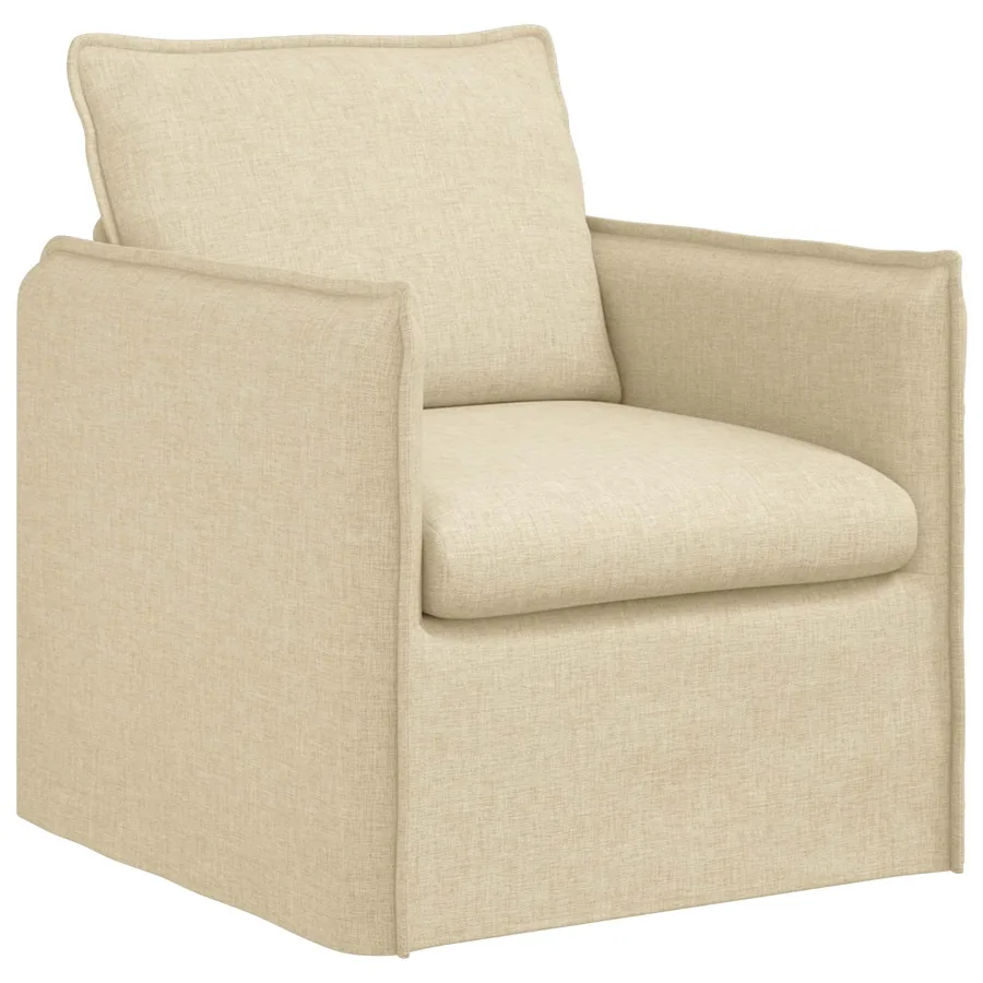 Ensemble de Canapés 2 pcs Crème 196 x 82 x 85 cm Tissu - 4