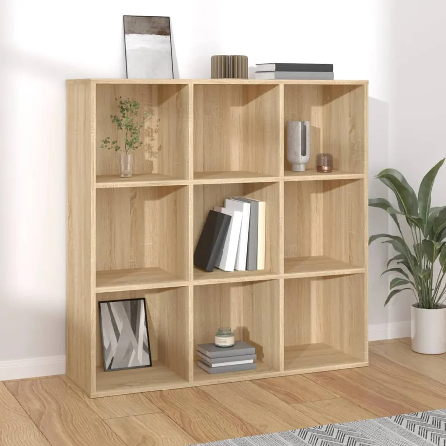 Bookcase Sonoma Oak 98x29x97.5 cm Engineered Wood