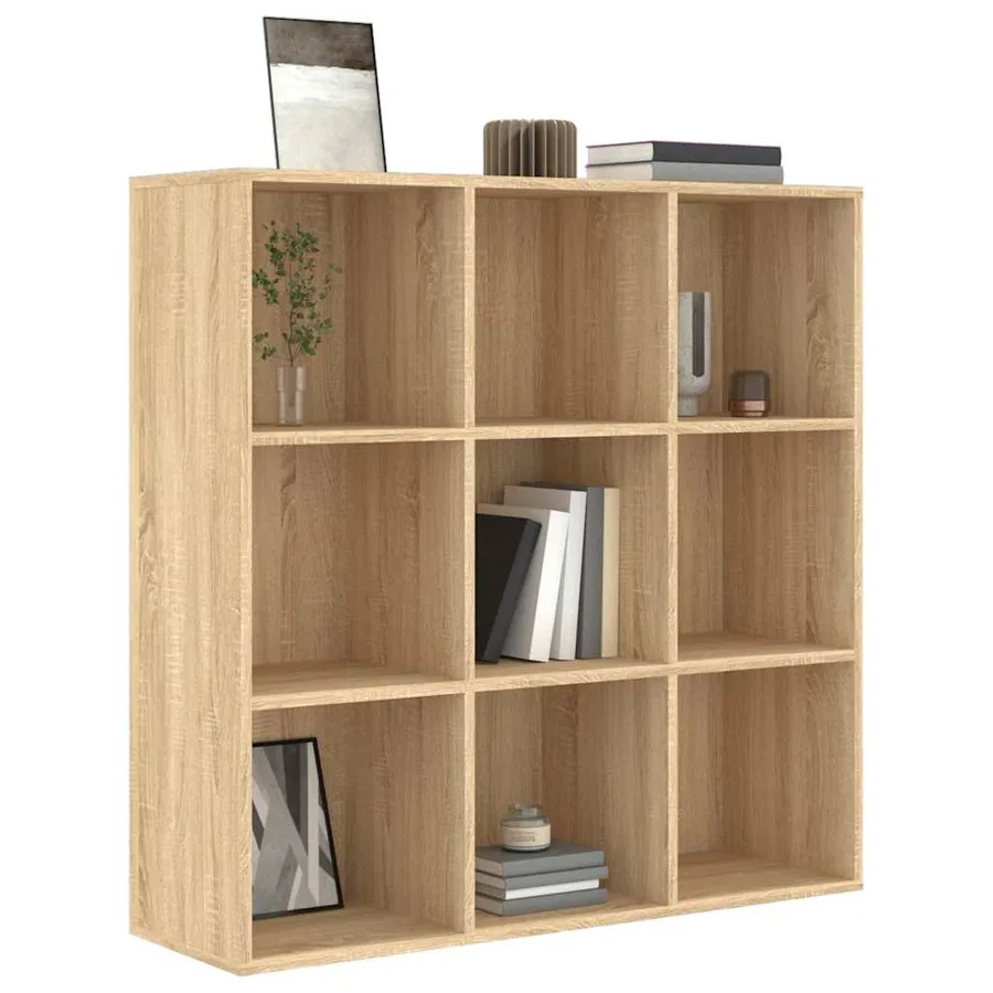 Bookcase Sonoma Oak 98x29x97.5 cm Engineered Wood - 3