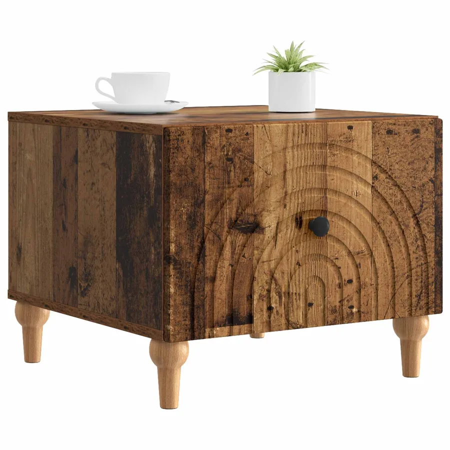 Table basse Bois ancien 49 x 50 x 40 cm Bois d'ingénierie - 3