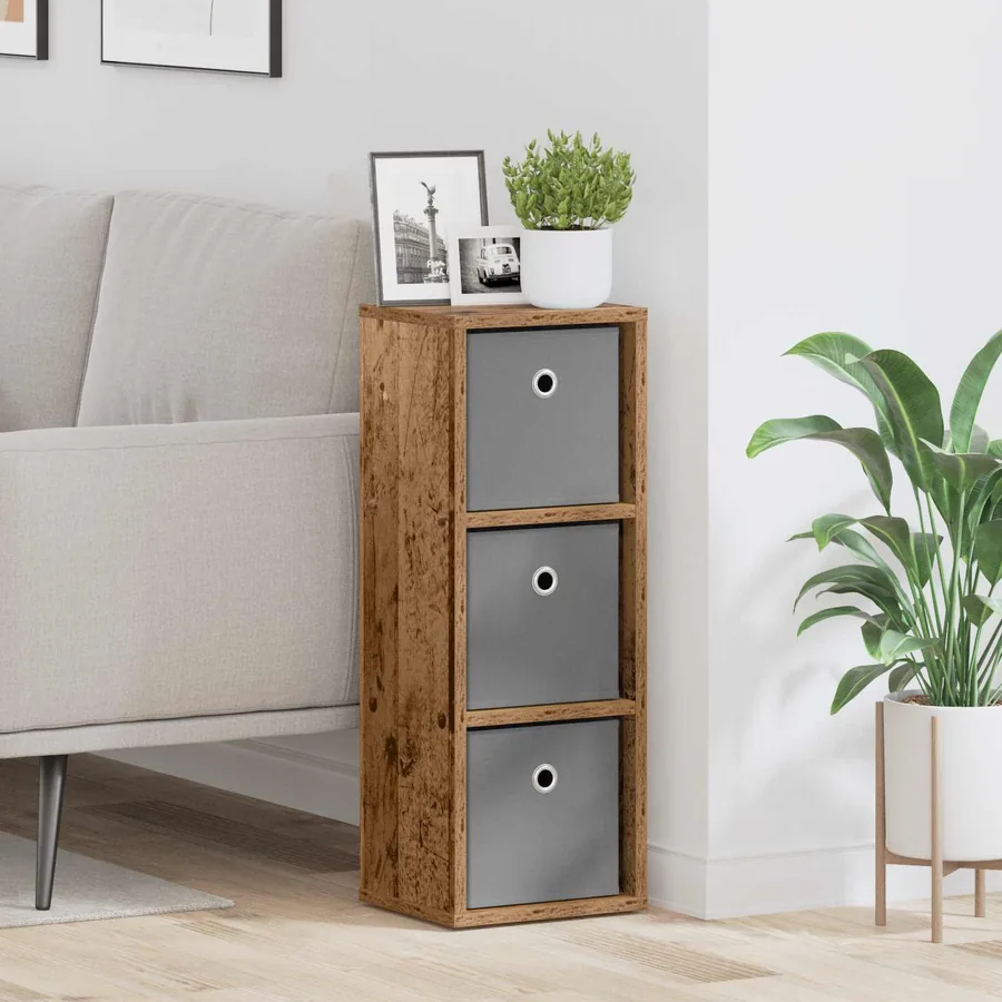 Buffet avec tiroir Bois ancien 25,5 x 22 x 69,5 cm