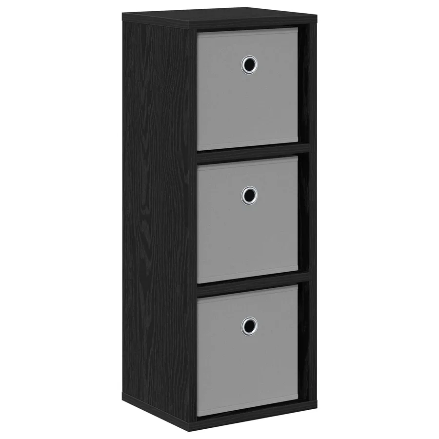 Buffet avec tiroir Chêne noir 25,5 x 22 x 69,5 cm - 2