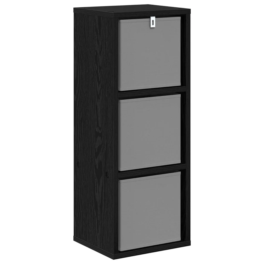 Buffet avec tiroir Chêne noir 25,5 x 22 x 69,5 cm - 7