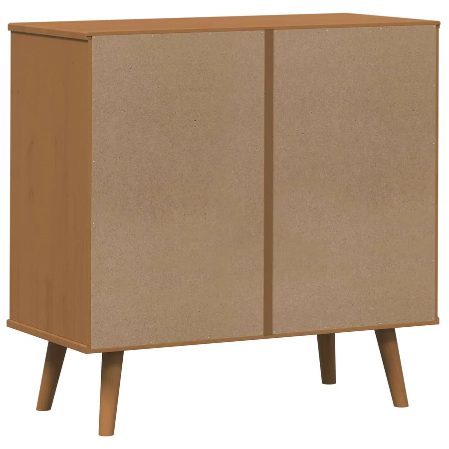 Commode MOLDE Caramel 80 x 40 x 80 cm Bois de pin massif - 7