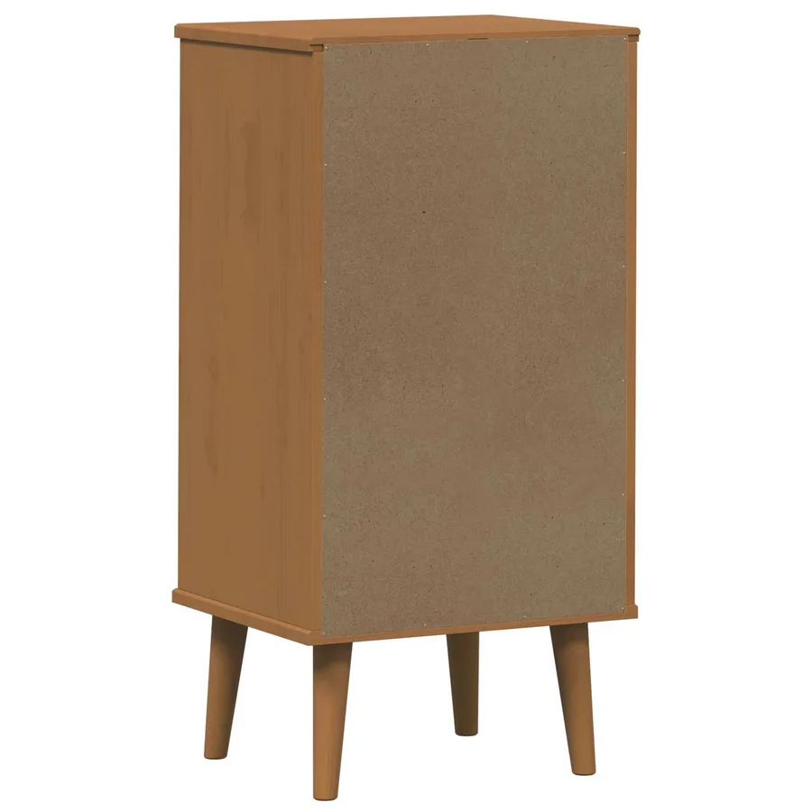 Commode MOLDE Caramel 40 x 35 x 82 cm Bois de pin massif - 7